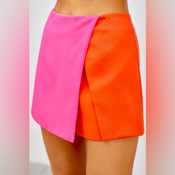 Color Block Chic Skort Size M - Picture 4 of 6